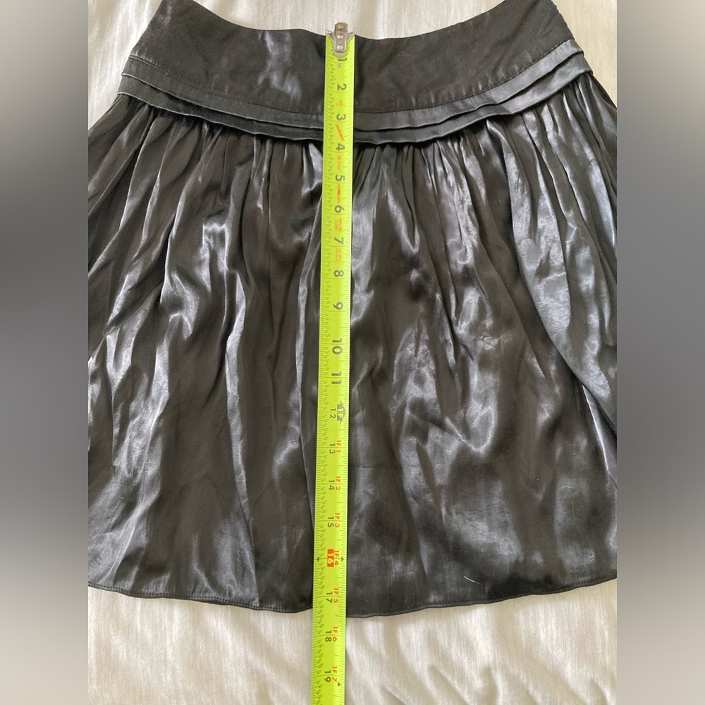 Black 100% silk skirt